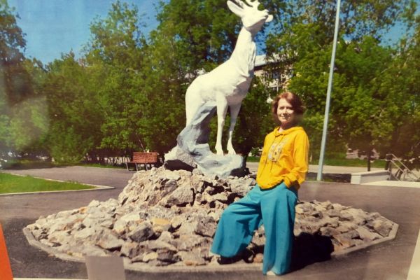 Инга Матис на своём любимом месте
