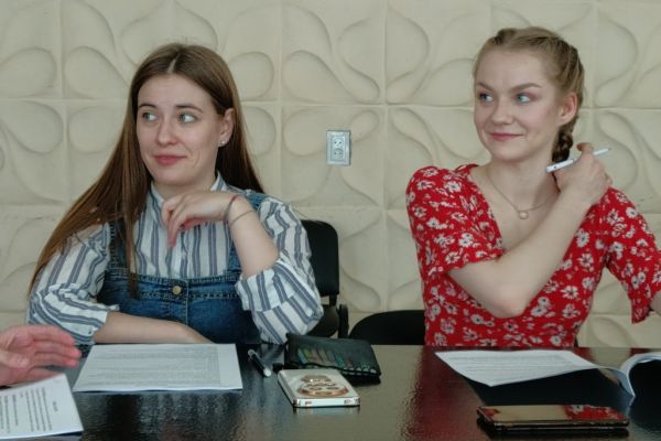 На репетиции спектакля